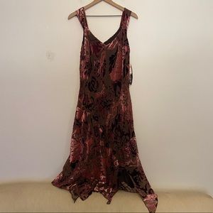 Biyaycda purple velvet fairy core sleeveless dress NWT